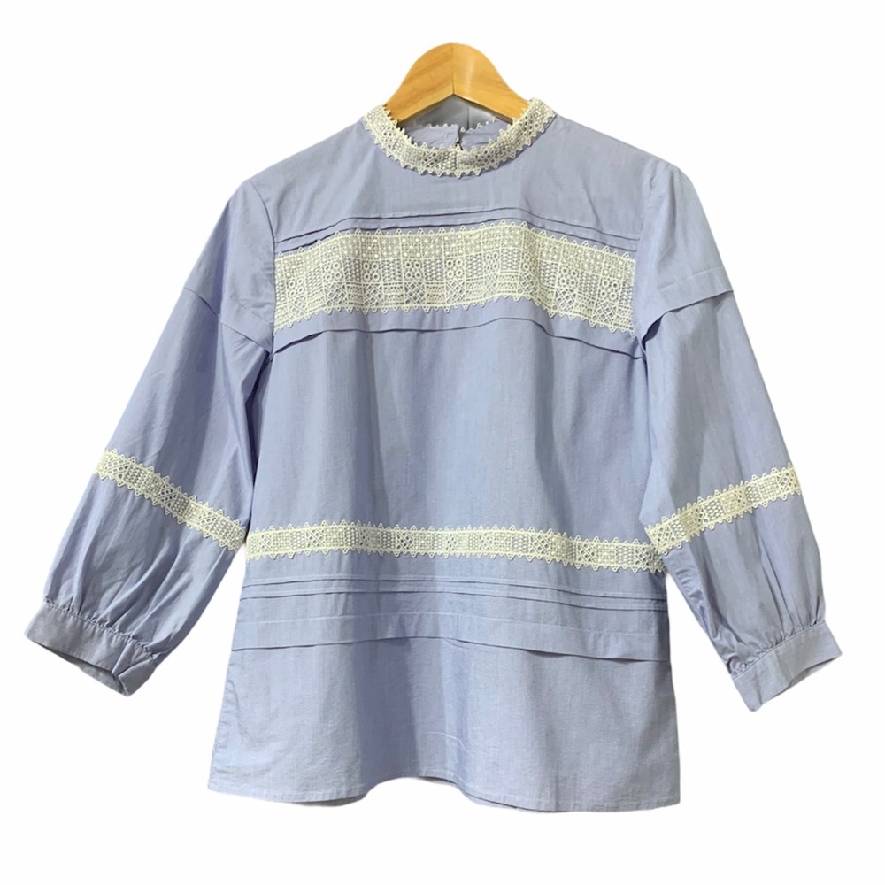 Banana Republic Lace Collar Shirt